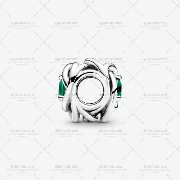 Pandora May Green Eternity Circle Charm - Picture 3 of 5